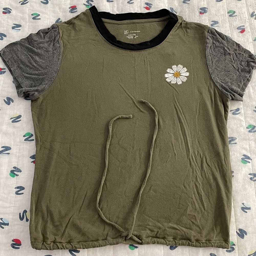 Daisy drawstring waist T-shirt